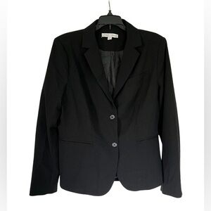 Larry Levine Size 12 Black Blazer